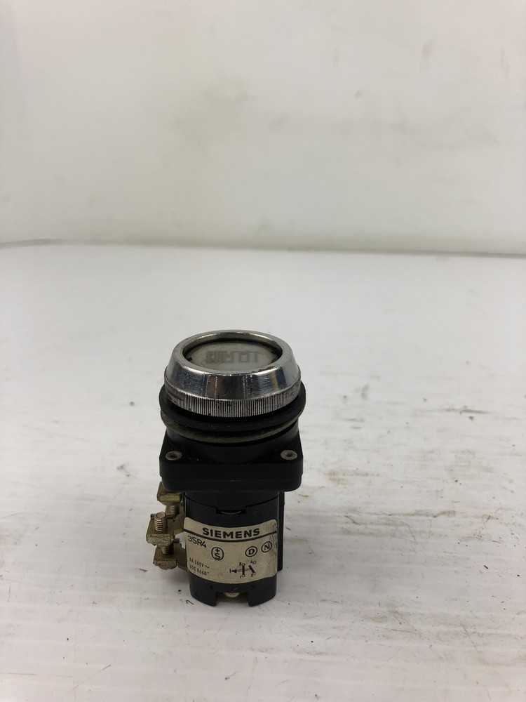 Siemens 3SR4 Pilot Light Switch Indicating Lamp White