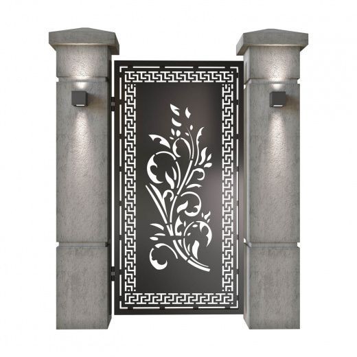 Gorgeous Custom Handcrafted Metal Entry Gate