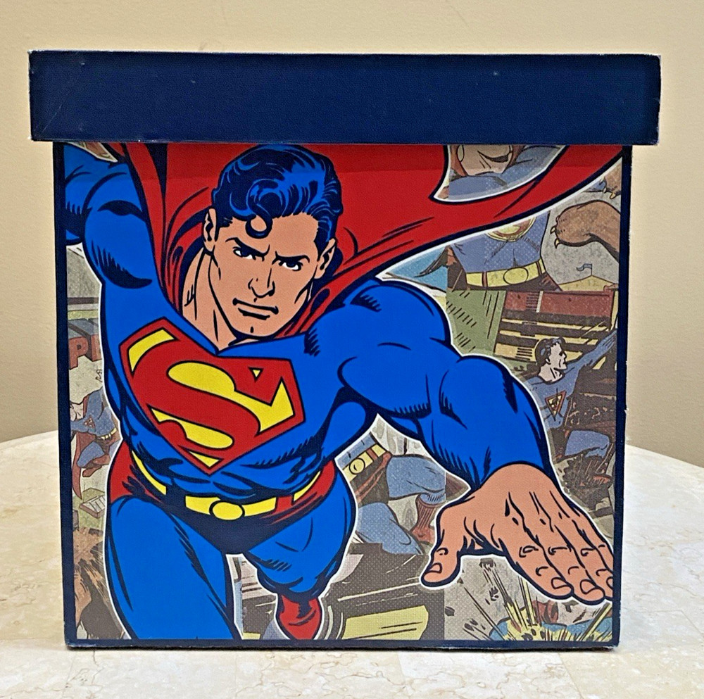 DC Superman Toy/Comic Storage Box With Printed Art