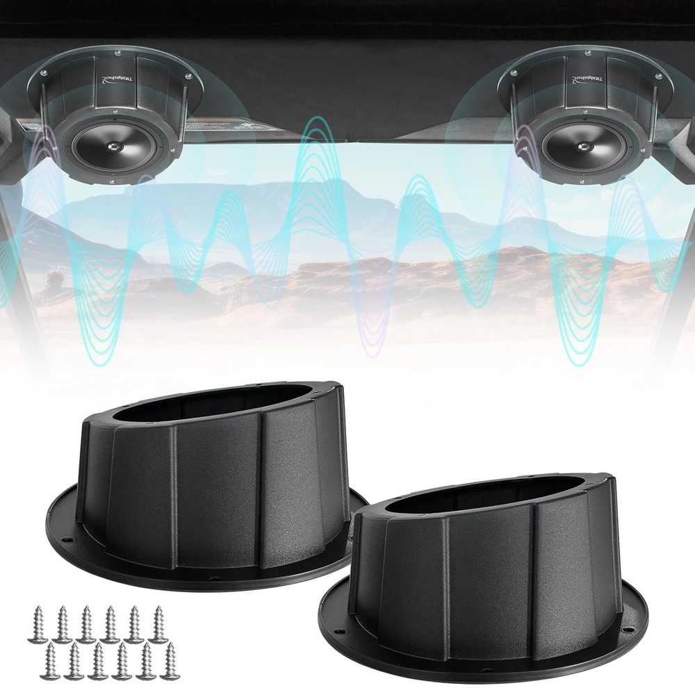 Universal Angled Surface Mount Speaker Box Enclosure for RVs UTVs Trunks Boats