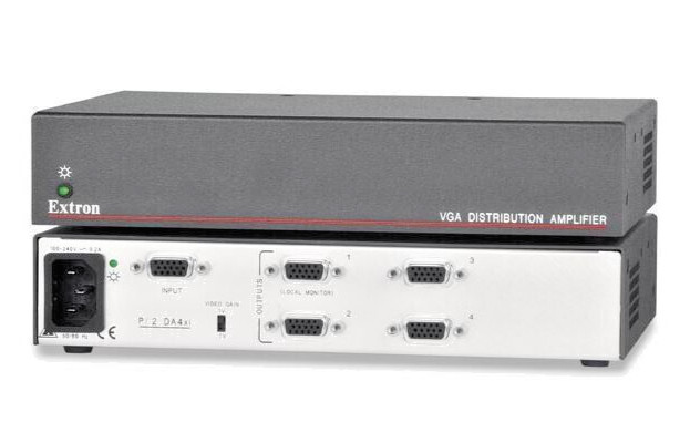 Extron P/2 DA4xi VGA Distribution Amplifier 1x4 Splitter