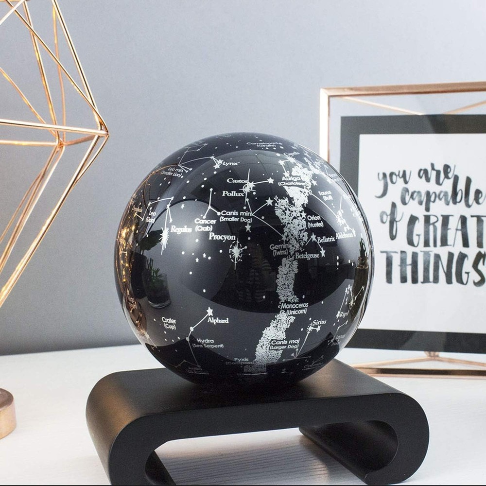 MOVA 4.5" Constellations Rotating Globe – Solar-Powered Star Map Desk Gift