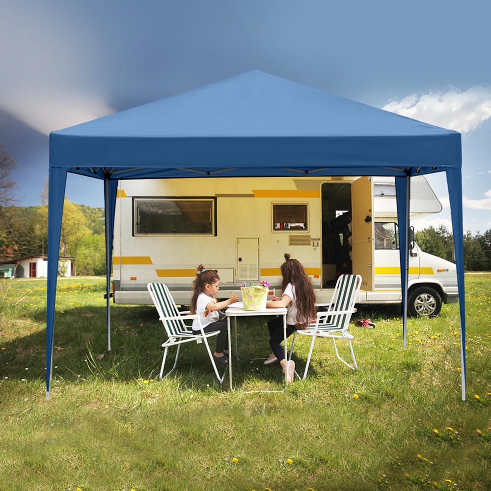 3 x 3m Practical Waterproof Right-Angle Folding Tent Blue