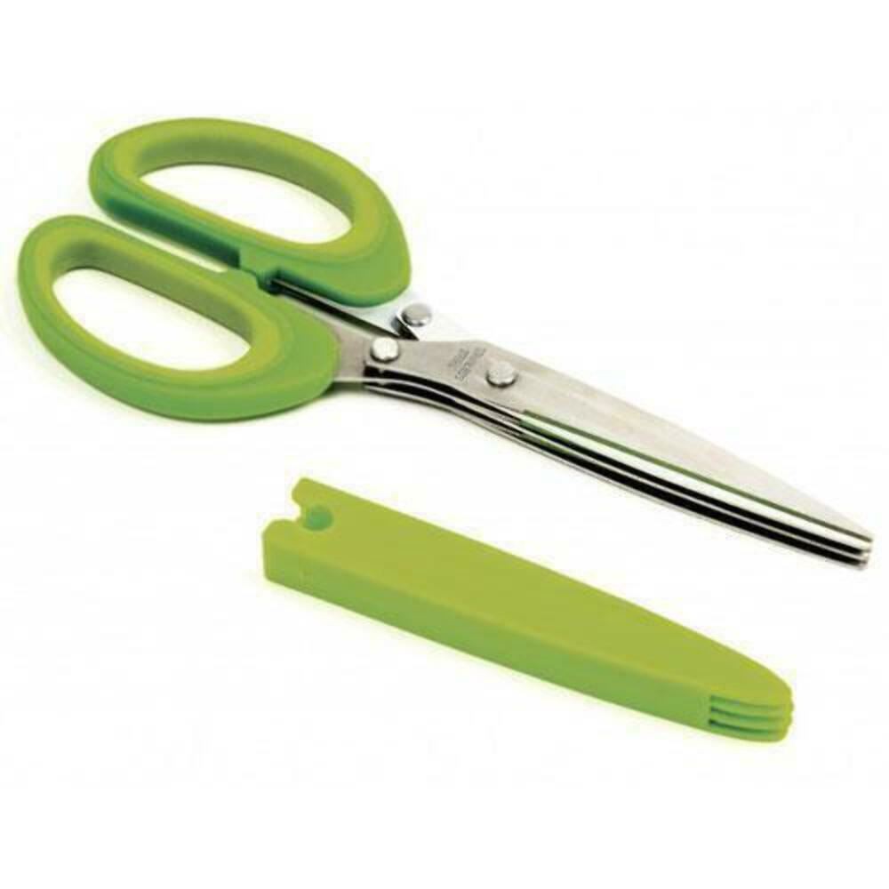 Triple Blade Herb Scissors with Blade Cleaner