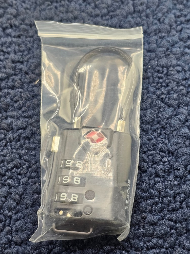 Forge Cable Luggage Lock Re-Settable Combination Alloy Body