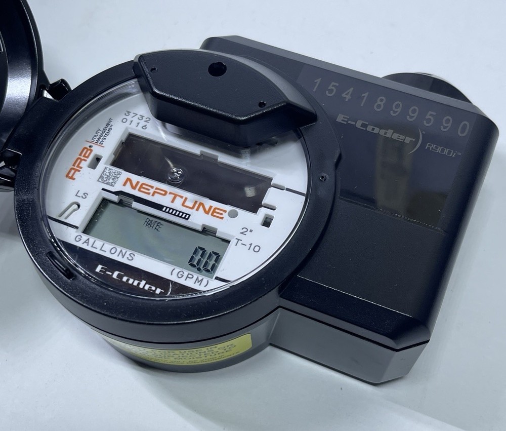 Neptune R900 v4 E-Coder T-10 Water Meter Digital LCD Reading Register