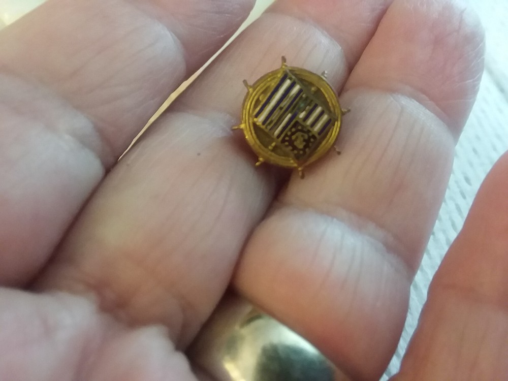 Antique Brass Nautical Pin