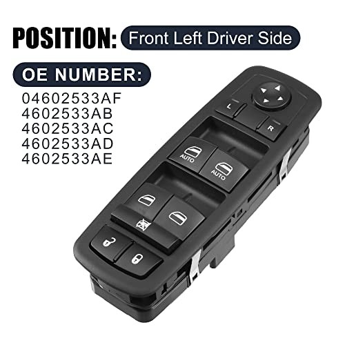 04602533AF Front Left Driver Side Car Power Window Switch for Dodge Journey