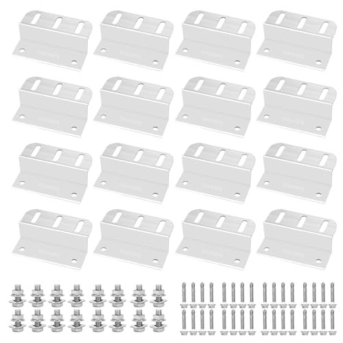 16 Units Solar Panel Mounting Brackets, Z Brackets Mounting Kit, Lightweight