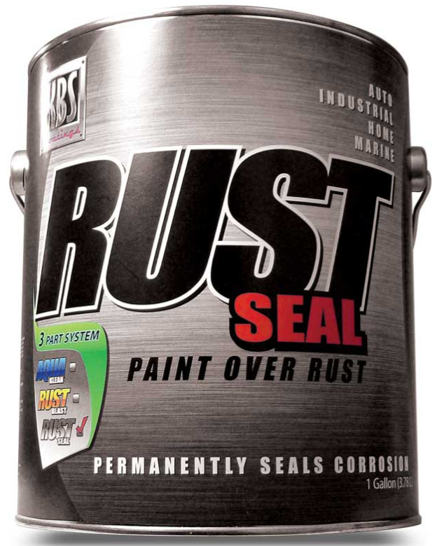 KBS RustSeal Rust Preventative Corrosion Barrier Coating Gloss Black 1 Quart