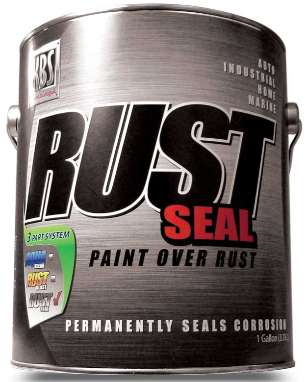 KBS RustSeal Rust Preventative Corrosion Barrier Coating Satin Black 1 Quart