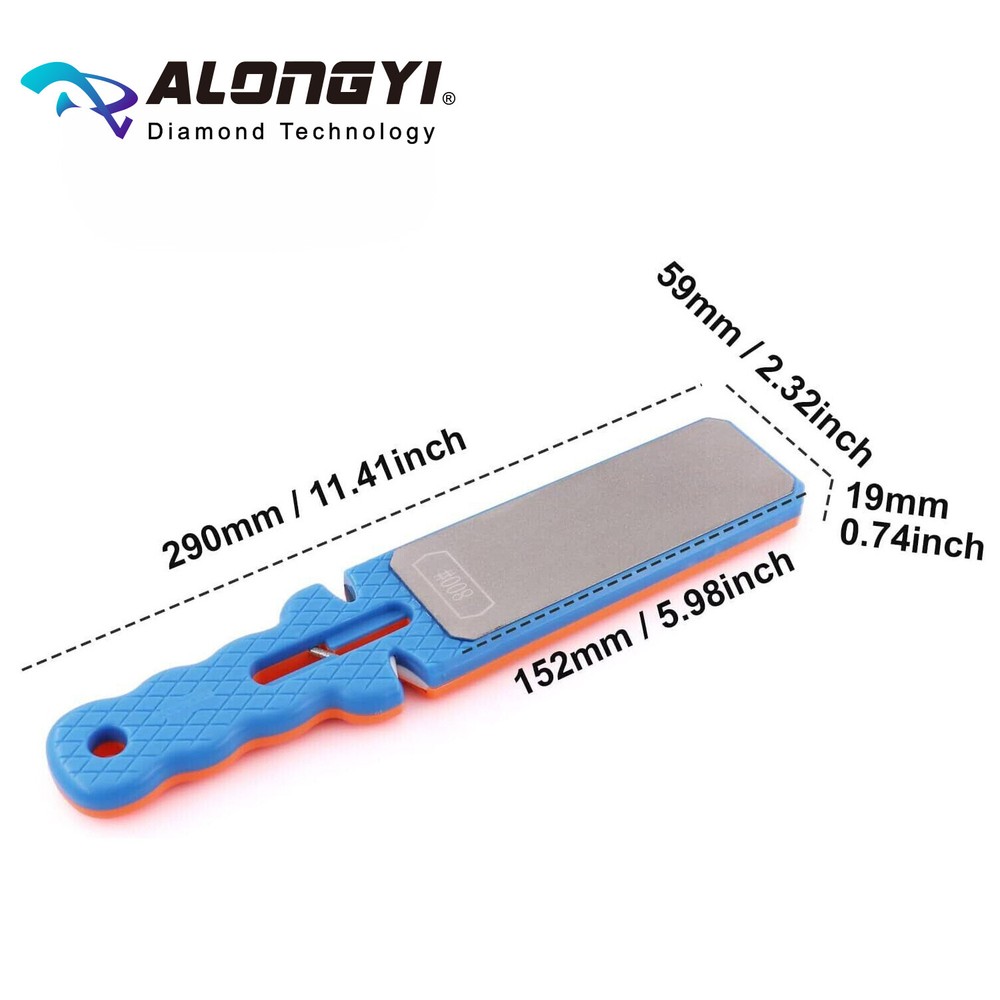 2pcs-Diamond Double Sided Handheld Knife Sharpener 5 in 1 Sharpening Stone