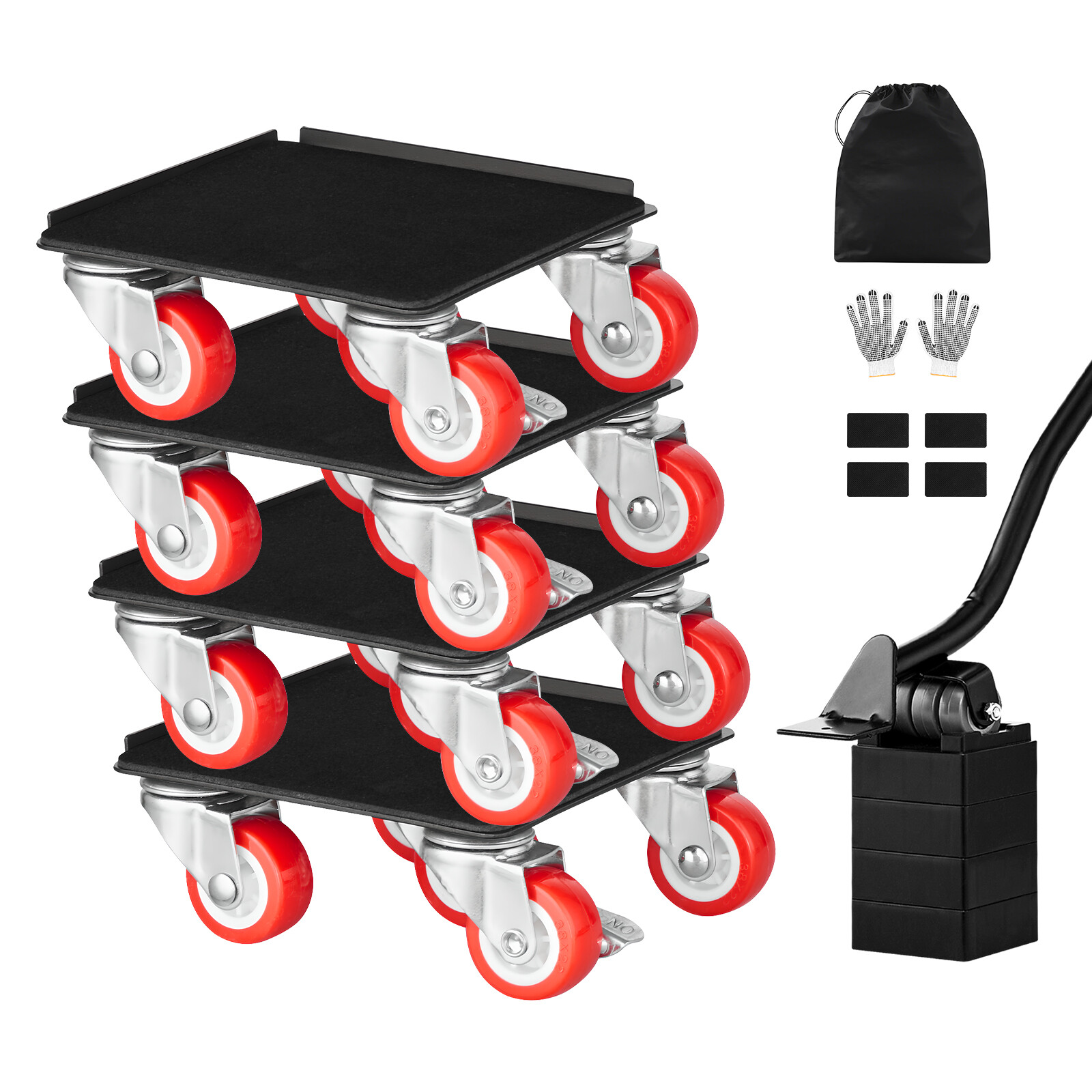 Furniture Dolly Heavy Duty Furniture Mover with 5 Wheels 1200 lbs Capacity