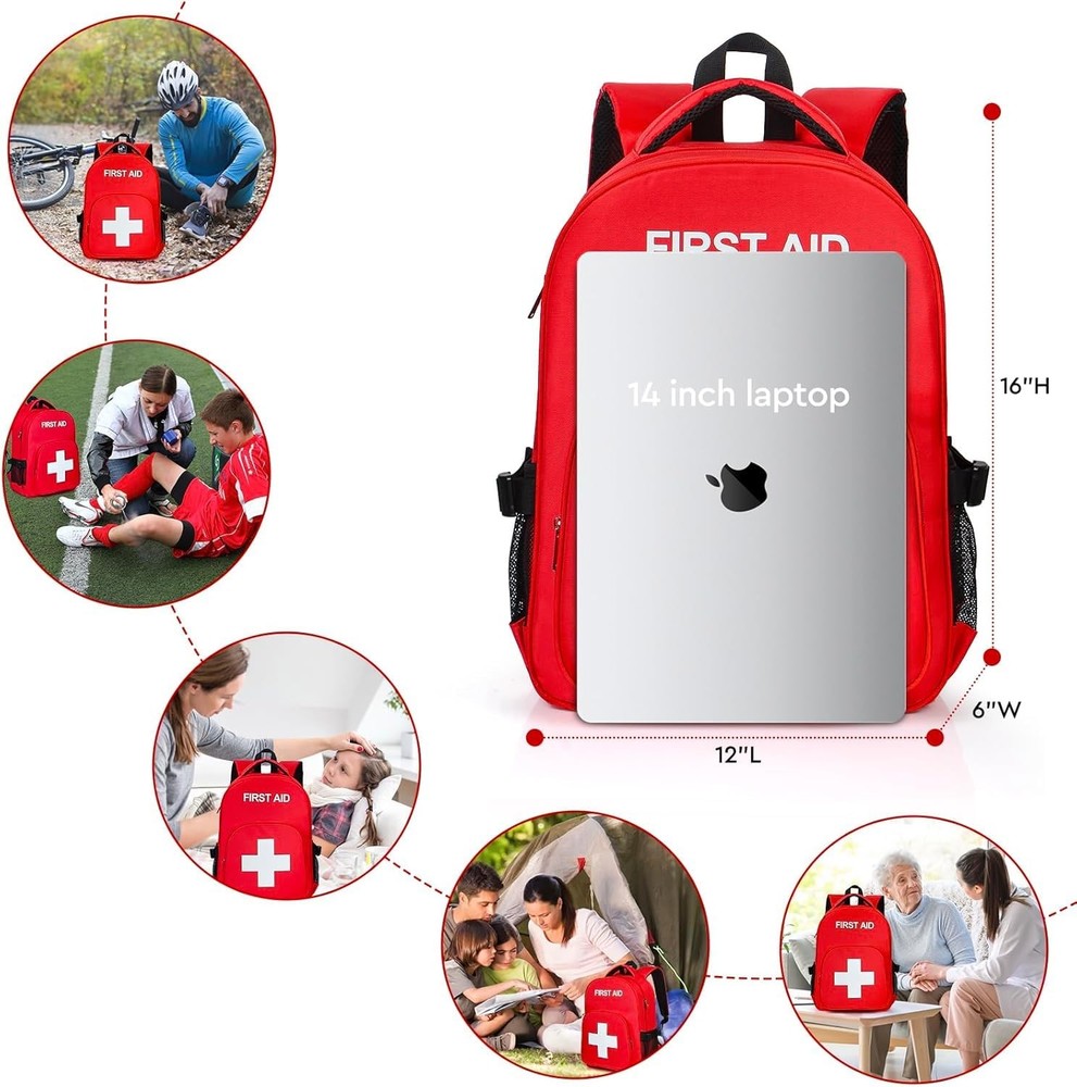 New Best Empty First Aid Backpack Emergency Medical Backpack with Multi-Pocket