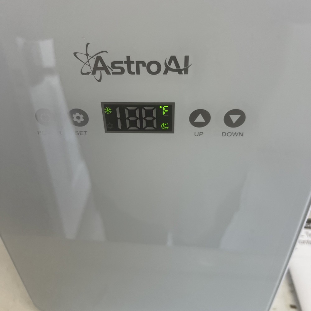 Compact AstroAI Mini Fridge 10L Cooler/Warmer white temperature control