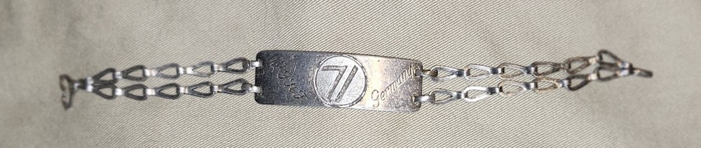 WW2 US ARMY 14th INFANTRY 71st DIVISION GERMANY Silver Bracelet