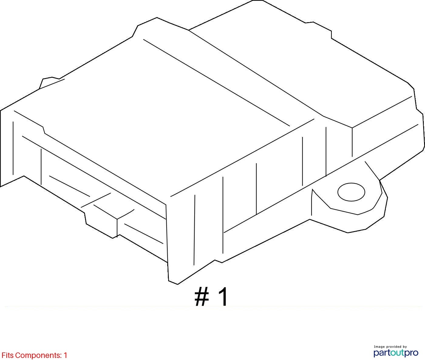 2014-2021 BMW i3 I01 SDM Safety Diagnostic Airbag Control Module OEM 65776842256