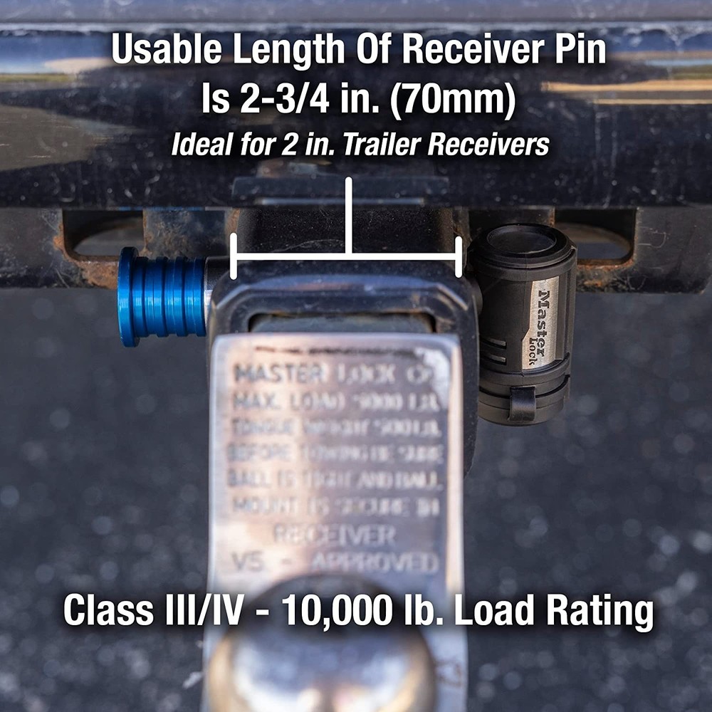 Master Lock Receiver/Hitch Locks - Two (2) Keyed Alike Trailer Lock #1480KA-2