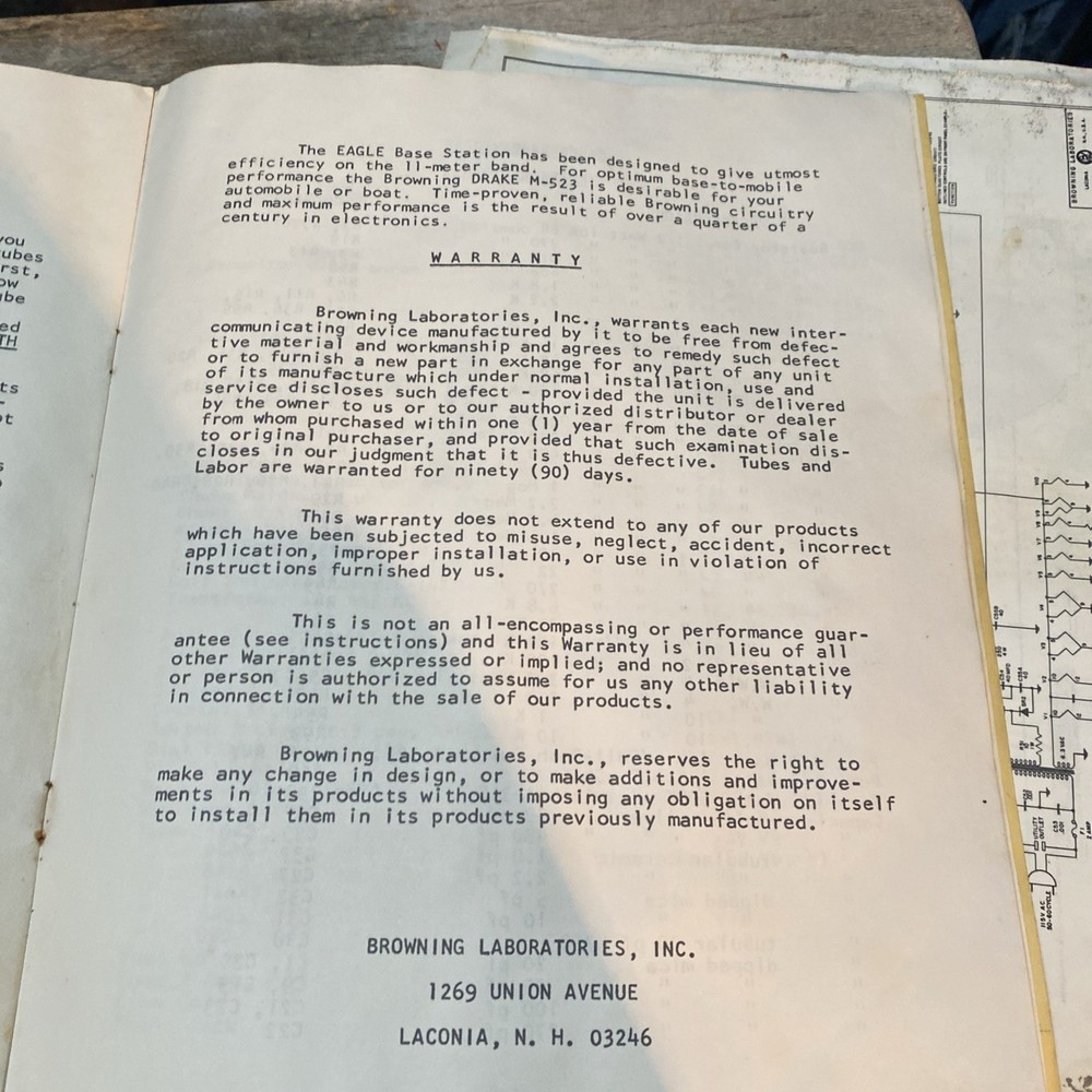 Vtg Browning Laboratories Operating Service Instructions Browning Eagle Manual