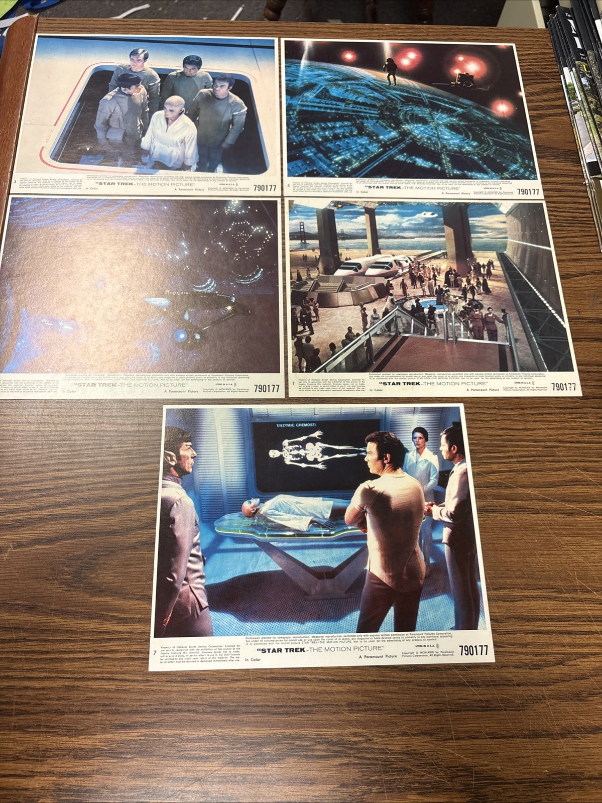 Star Trek The Motion Picture Original Lobby Card Set of 5 Movie Press Photos