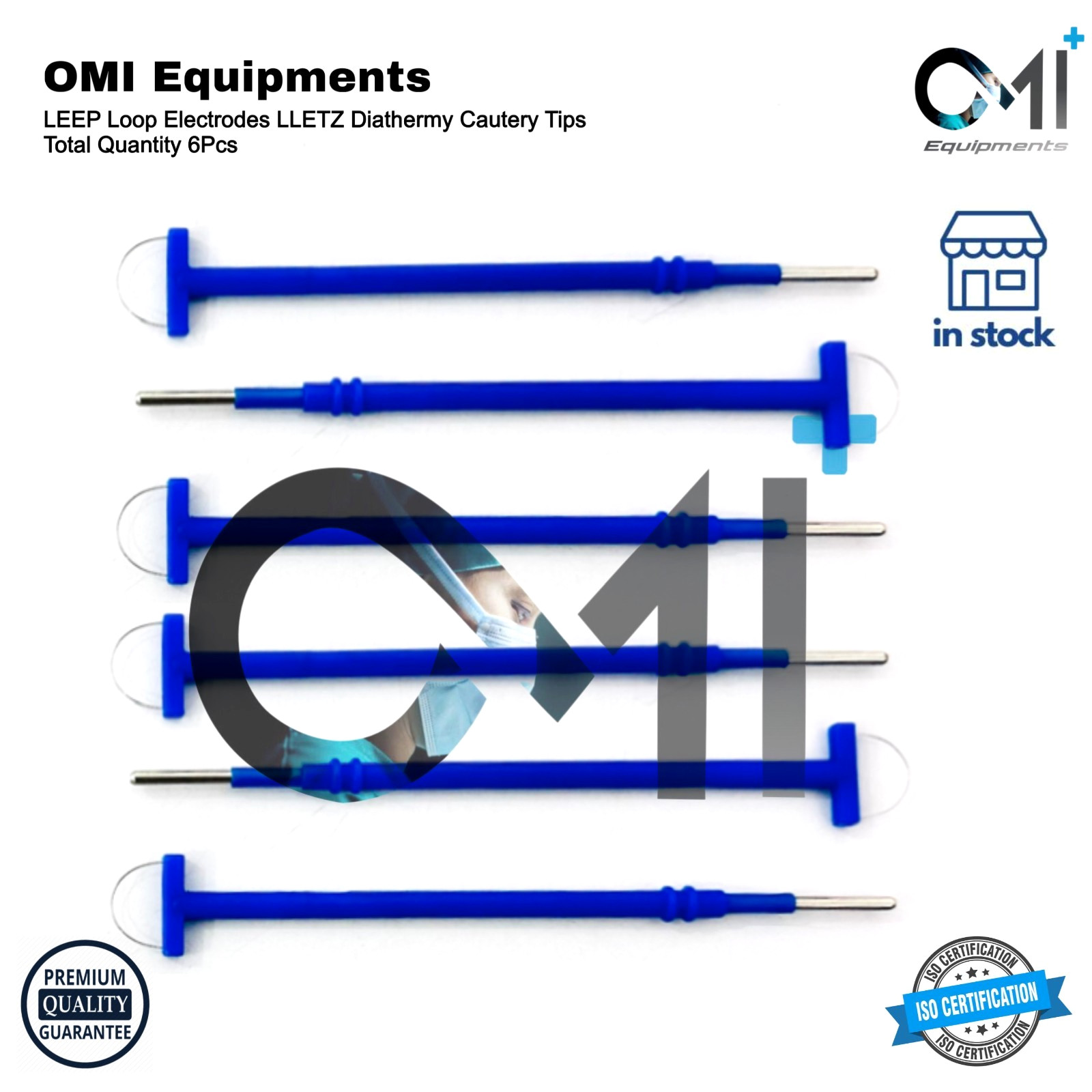 LLETZ LEEP Electrosurgical Electrodes Cautery Tips Diathermy Loop Electrode 6Pcs