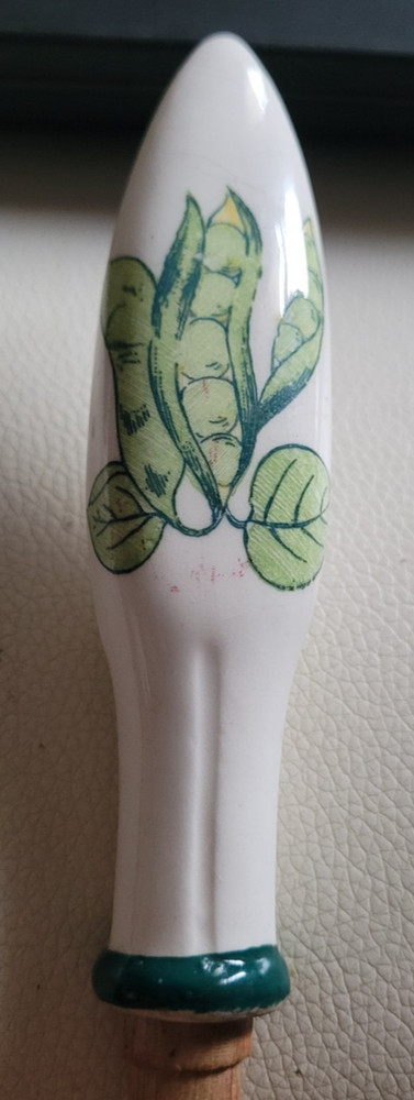 Decorative Salad Fork Ceramic Handle Kitchen Wall Hang Pea Pods Dinner Lunch
