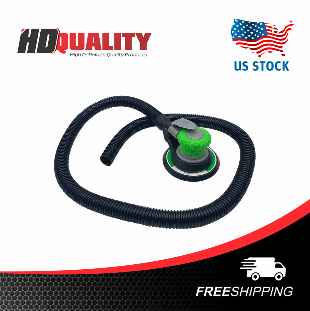 6” Pneumatic Random Orbital Air Sander with Vacuum-Assisted Dust Extraction