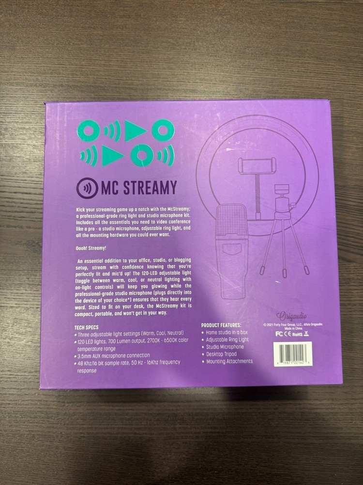 McStreamy Microphone and Ring Light Combo