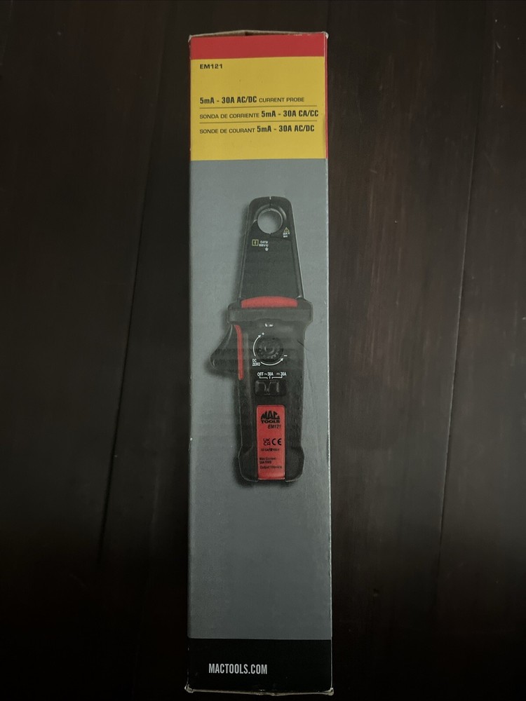 Mac Tools 5mA - 30 A AC/DC Current Probe (EM121)