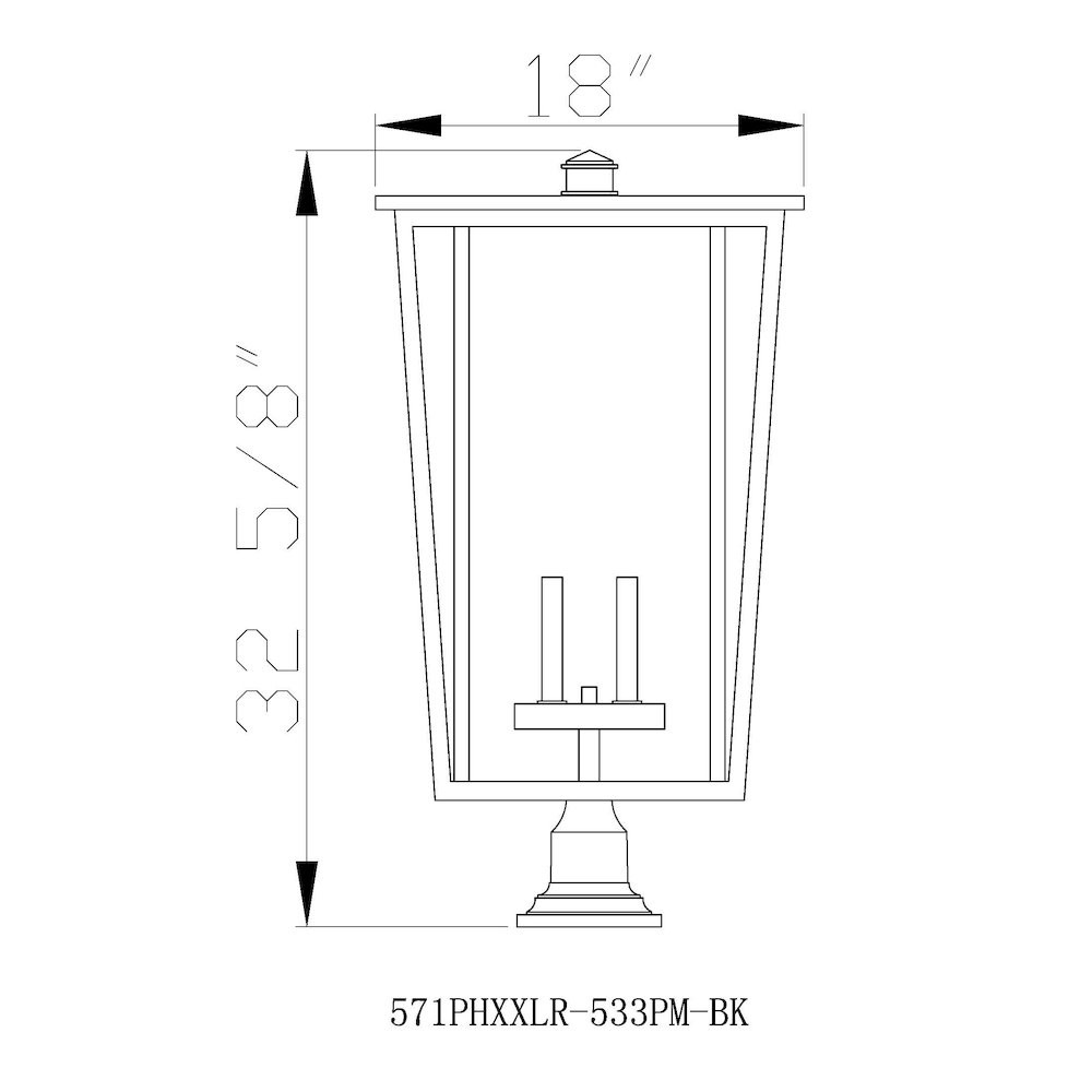 Z-Lite 4 Light Outdoor Pier Mounted Fixture