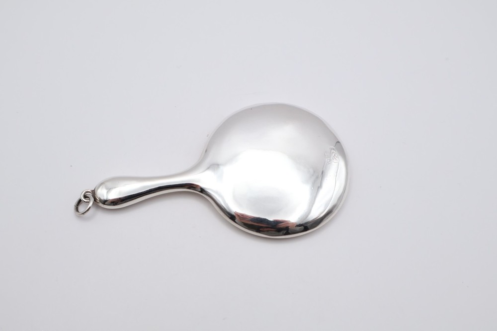 Antique Sterling Silver Chatelain Mirror Hallmarked Birmingham 1913