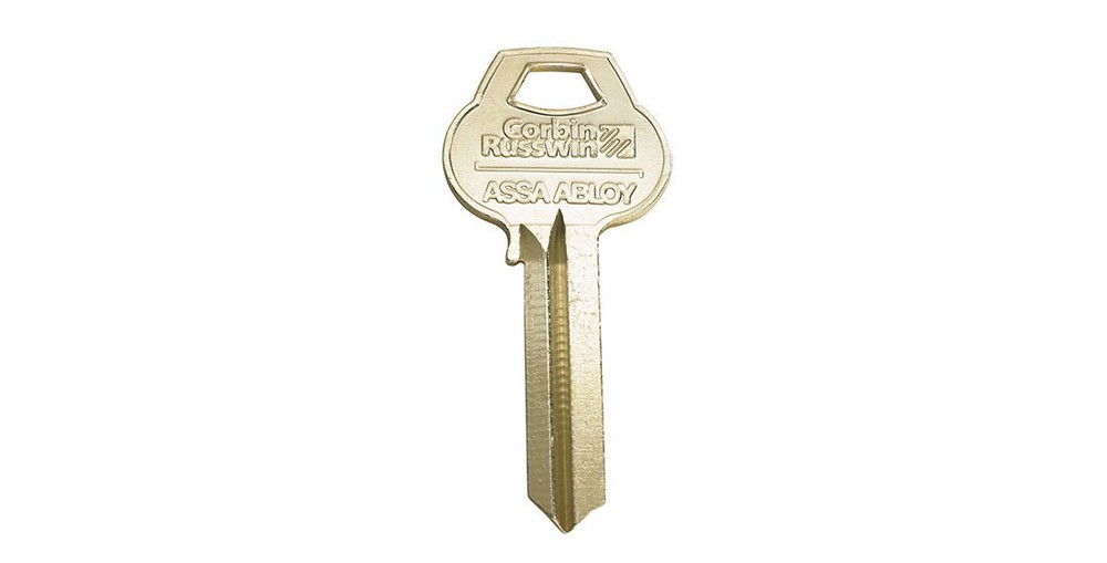 Single Section Standard Bow Key Blanks, Nickel Plated