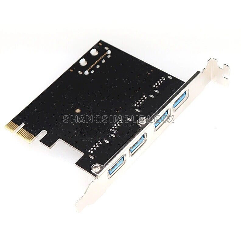 4 Port USB 3.0 PCI Express Card PC Karte Computer Controller Hub PCIe Adapter