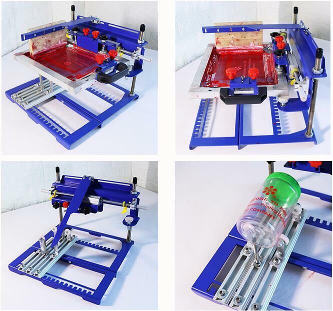 1 Color Manual Cylinder Press Printer Micro-adjust Screen Printing Machine