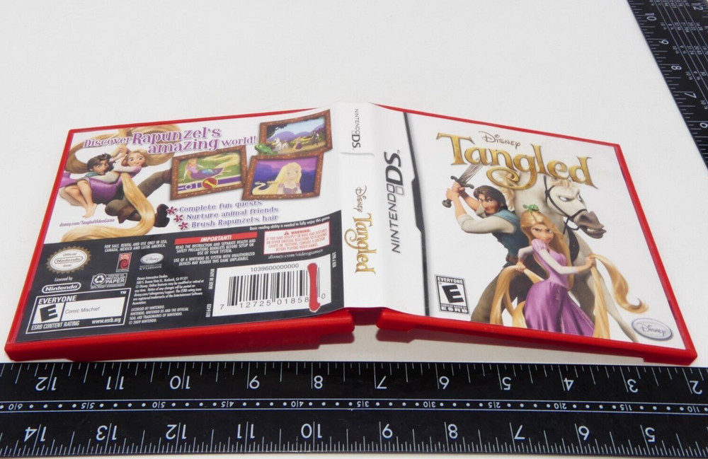 Authentic Disney Tangled Nintendo DS Red Case Only No Game