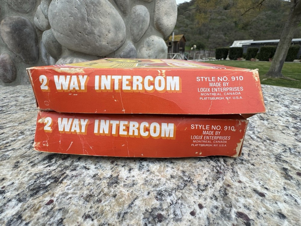 Logix Mini Kit Licensed Toy 2 Way Intercom Set New In Box Vintage 2- Sets