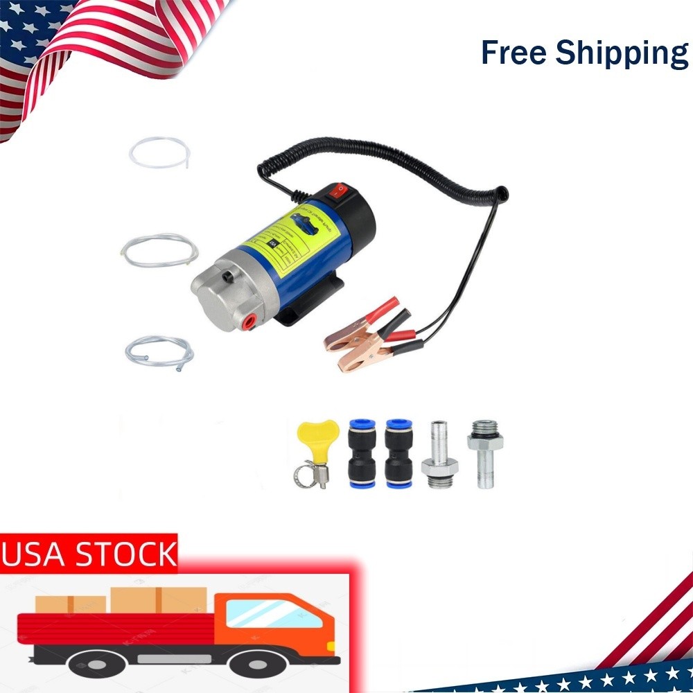 Electric Engine Oil Transfer Extractor Fluid Suction Pump Diesel  Kit