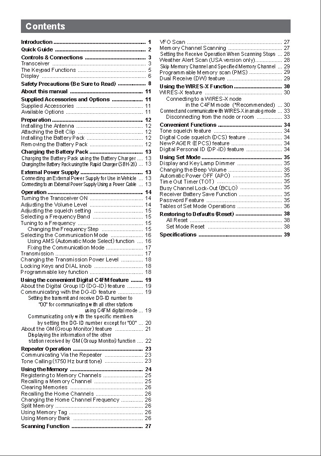 Yaesu FT-70Dr FT-70DE Transceiver Instruction Operating Manual Coil Bound