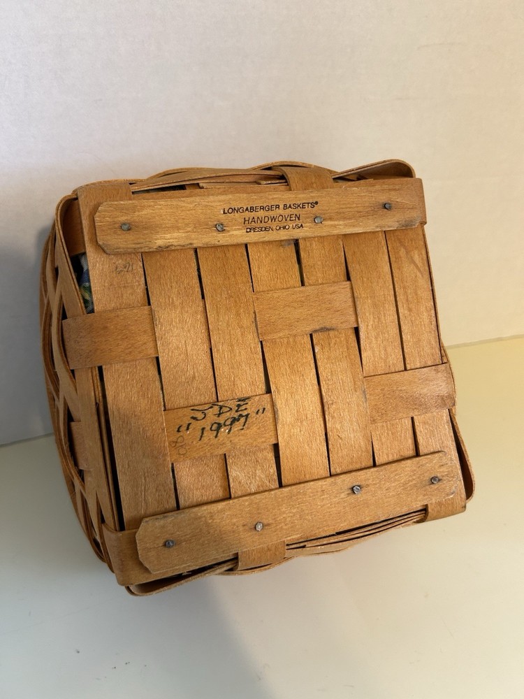 Longaberger Basket 1997 Rose Trellis Liner with Plastic Insert EUC