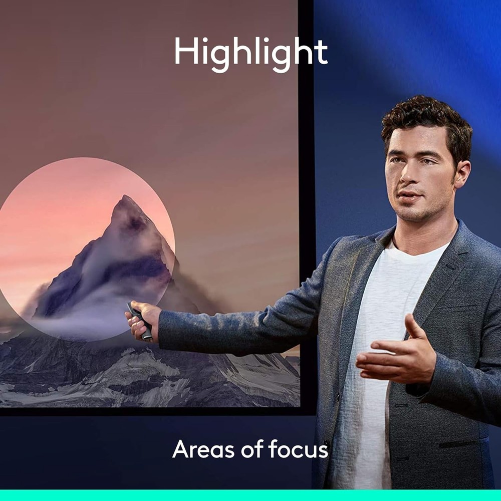 Professional Presentation Clicker - Spotlight with Mouse Control & Highlighting