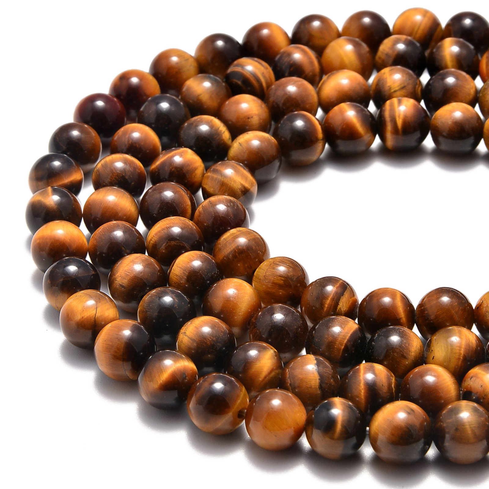 Yellow Tiger Eye Smooth Round Beads 4mm 6mm 8mm 10mm 12mm 14mm - 20mm 15.5" Strd