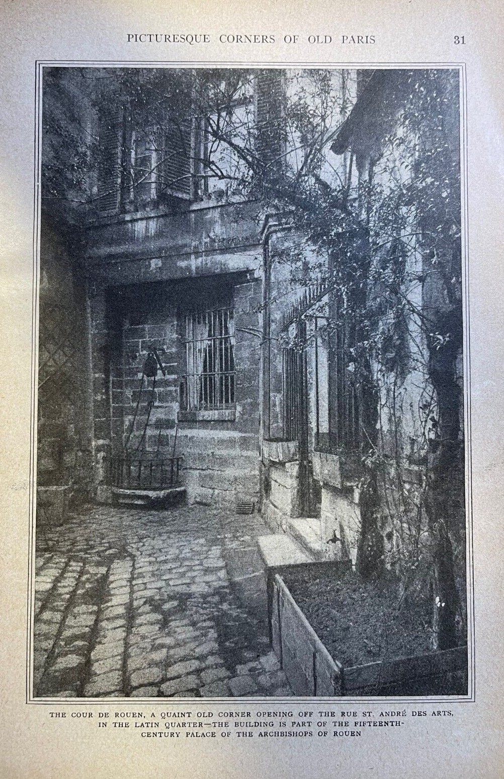 1921 Picturesque Paris France illustrated