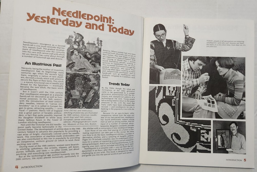 Vintage Sunset Book Needlepoint: Techniques and Projects ~ 1977