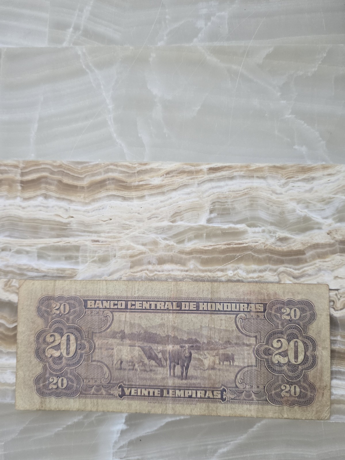 Banco Central de Honduras 20 Lempiras Banknote 1951 Circulated Honduras