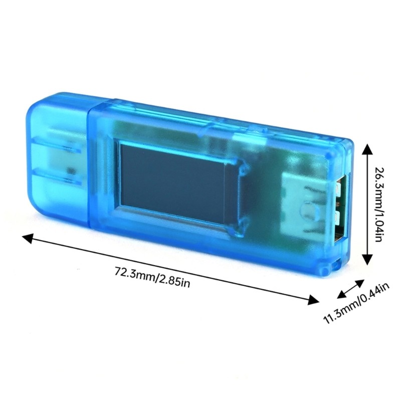 Easy Carry Voltage Current Tester with Temperature Display Waterproof ABS for
