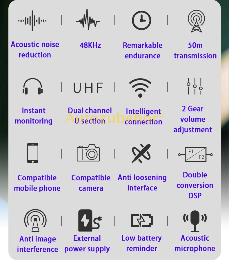 Mobile Wireless Recording Microphone For Live Broadcasting Recording Interview
