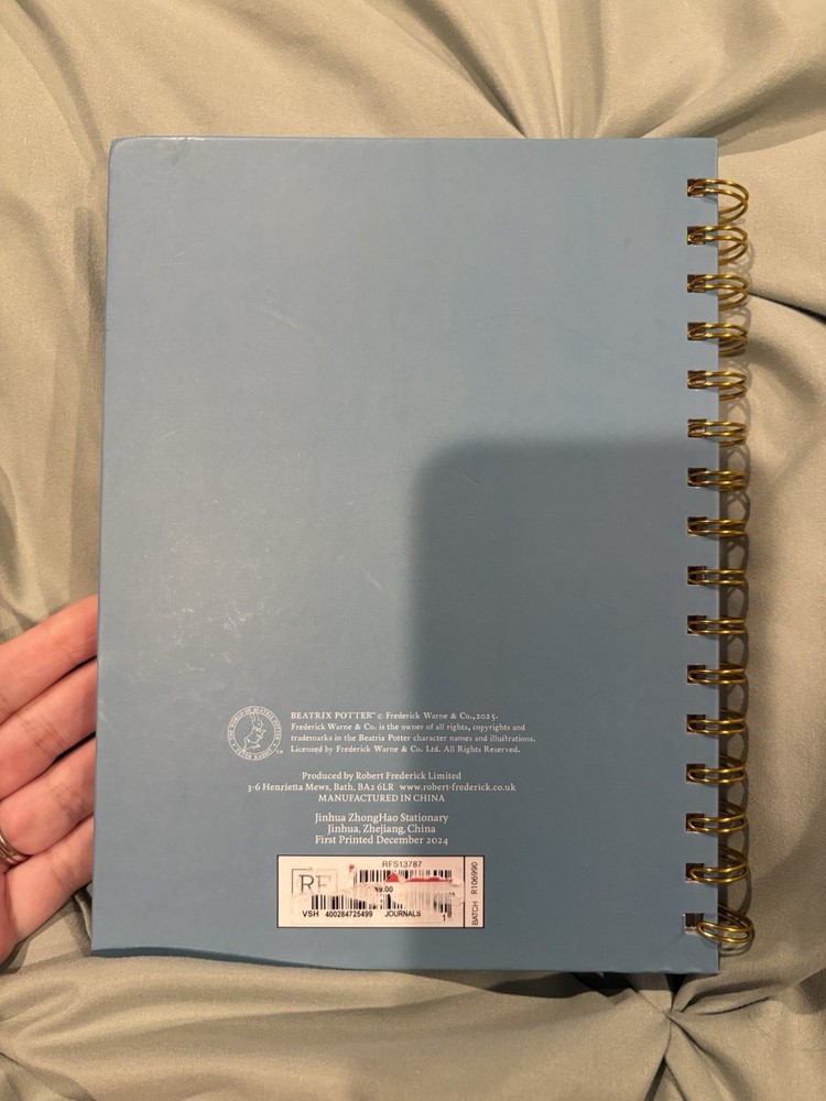 Beatrice Potter Petter Rabbit Notebook