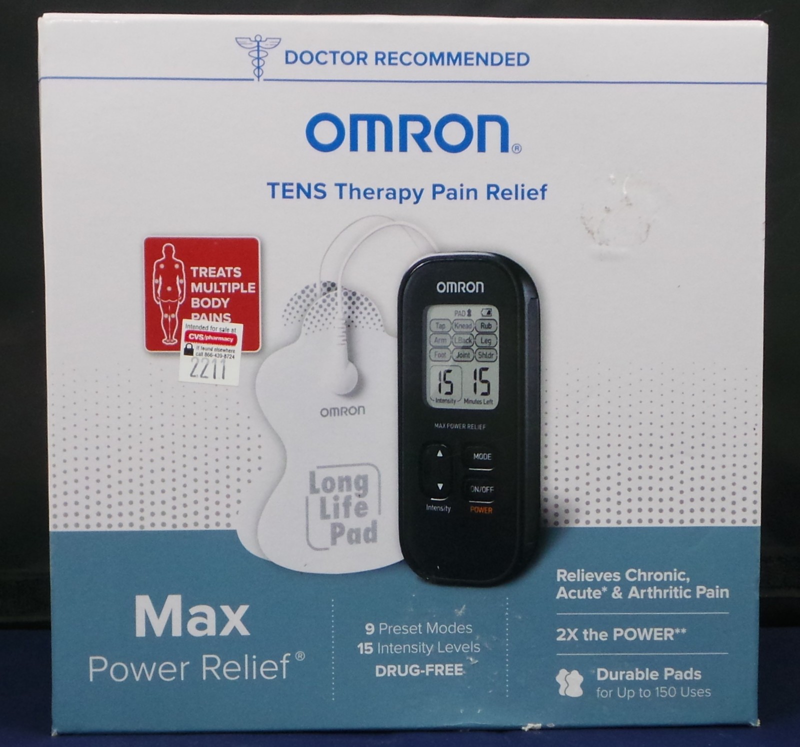 Omron PM500 Max-Power Relief TENS Therapy Pain Relief - New/Sealed