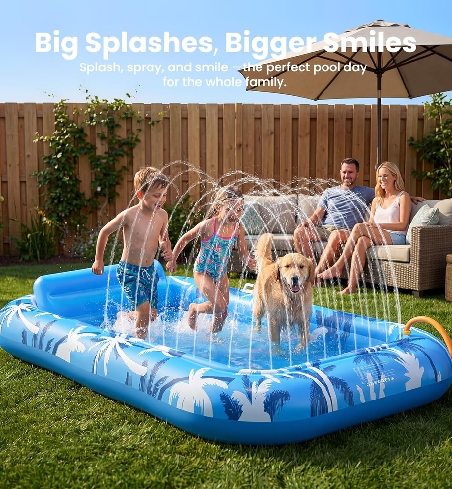 Eco-Friendly Inflatable Tanning Pool Float - UV Protective, Lightweight Design