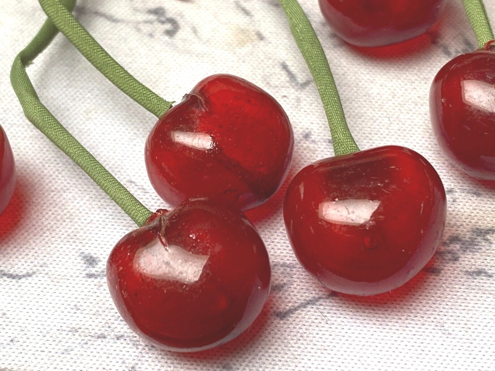 vintage cherries 1940s celluloid red 1 bundle Germany